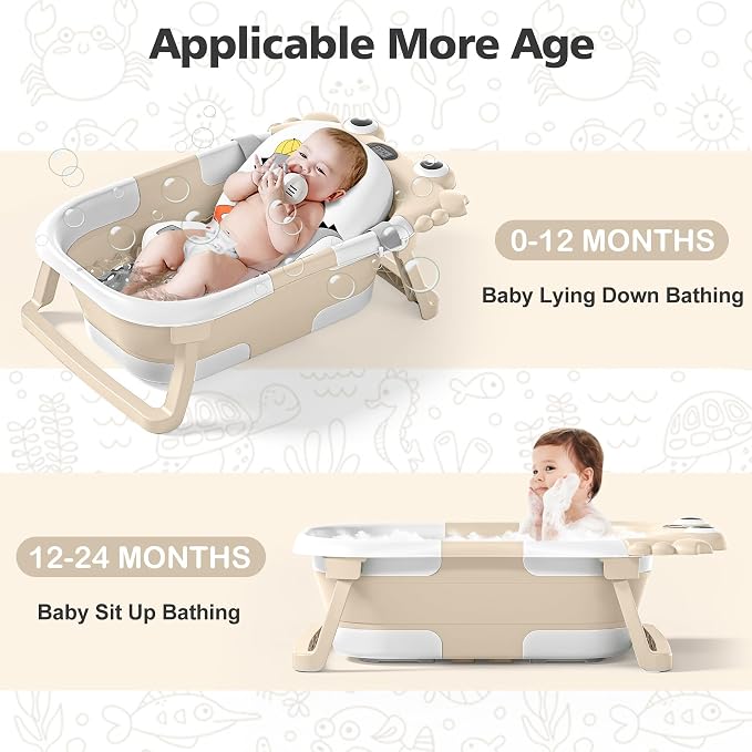 Collapsible Baby Bathtub for Newborns - Image 3