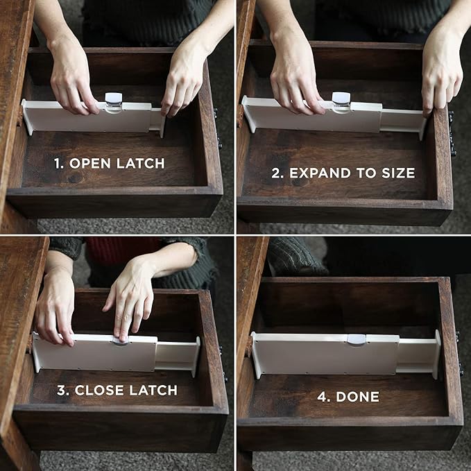8 Drawer Organizer and Dividers, Organize Silverware and Utensils in Home - Image 3