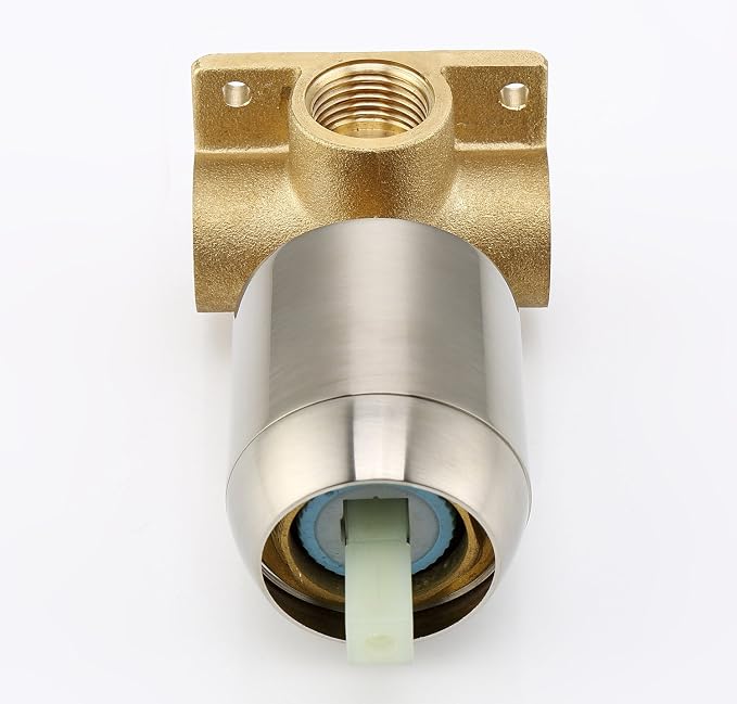 sumerain Shower Faucet Brushed Nickel, Single Handle Solid Brass Rough-in Valve - Image 5