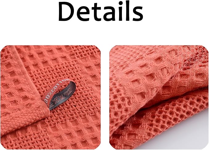 Waffle Weave Cotton Washing Cloth Ultra Soft and Absorbent Washcloths - Image 2