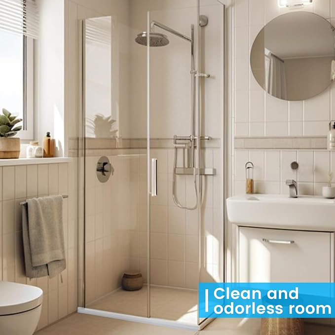 POZIA Clear Frameless Glass Shower Door Bottom Seal | Shower Door Sweep - Image 7