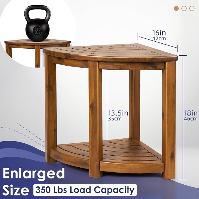 Teak Shower Stool - Image 3