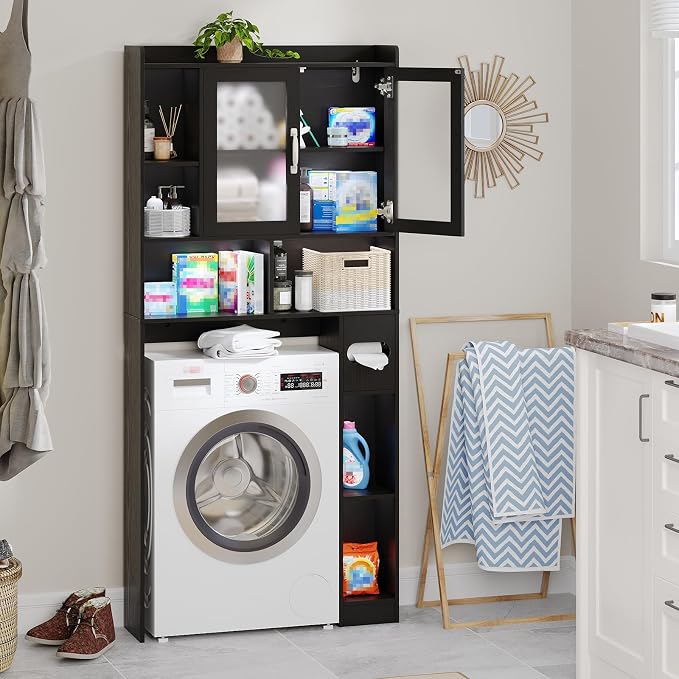 Vabches Over The Toilet Storage Cabinet, Farmhouse Storage Cabinet Over Toilet - Image 5