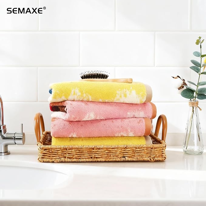 SEMAXE Hand Towels for Bathroom, 100% Cotton Towels - Image 9