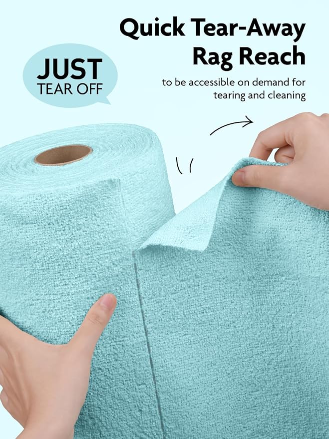 Fantasticlean Microfiber Cleaning Cloth Roll -75 Pack, Tear Away Microfiber - Image 2