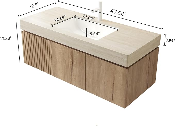 Ambrovina 48 inch Bathroom Vanity - Image 2