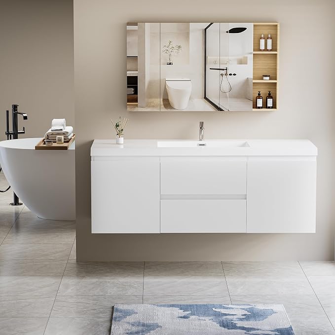 60" Floating Bathroom Vanity - Image 7