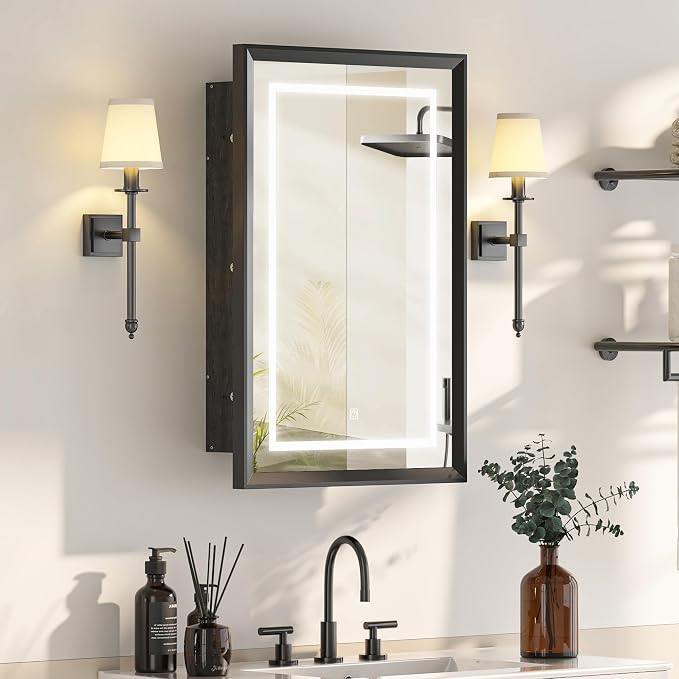Recessed LED Medicine Cabinet by Mepplzian