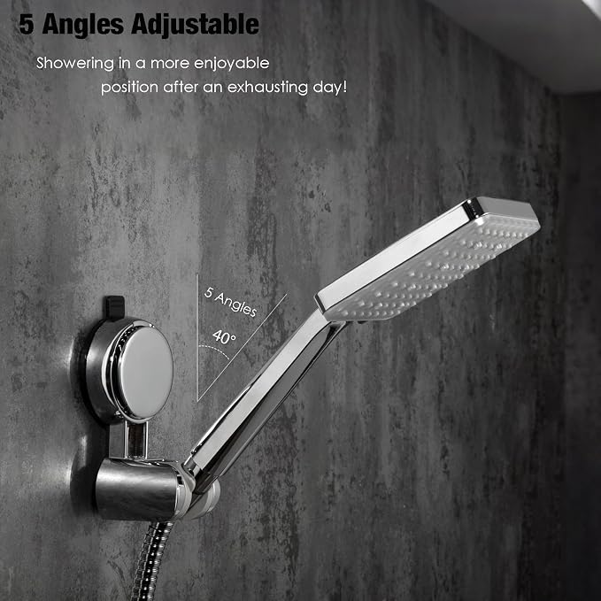 Suction Cup Hand held Shower Head Holder- Reusable - Image 4