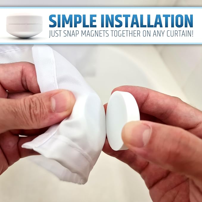Powerful Anti-Billowing Magnetic Shower Curtain Weights - Image 3