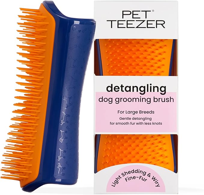 Pet Teezer Detangling Dog Grooming Brush, Dog Bath Brush by PetTeezer