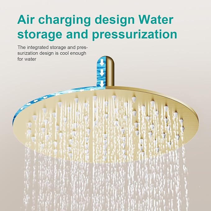 All Metal Rain Shower Head - Image 5