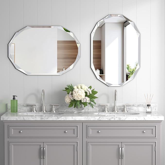 Silver Wall Mirror-Beveled Edge Frameless Mirror - Image 2