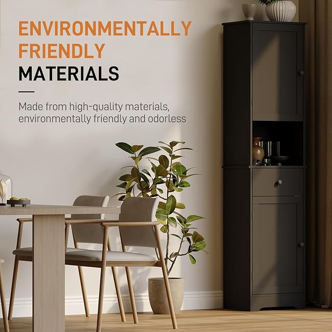 Tall Bathroom Cabinet, Storage Cabinet - Image 6