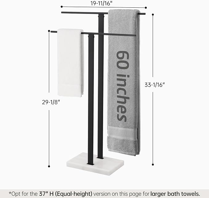 KES Standing Towel Rack, 2-Tier Towel Racks - Image 6