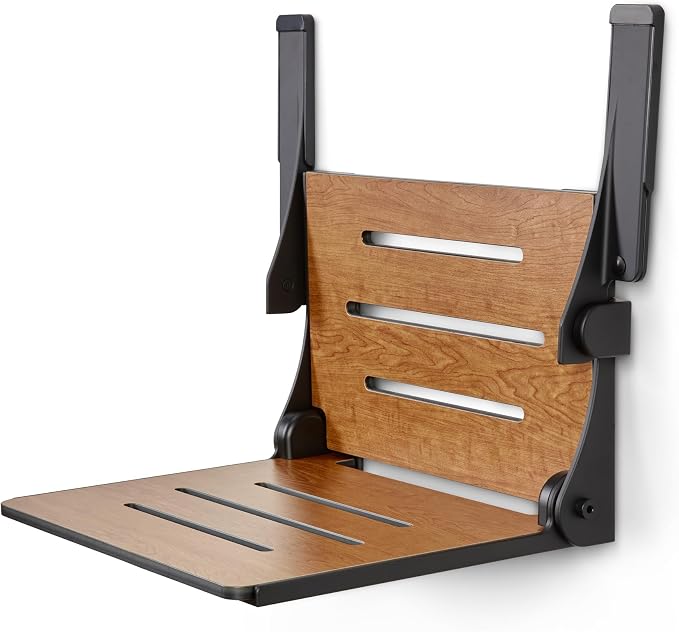 Seachrome Silhouette Comfort Folding Wall Mount Shower Bench Seat - Image 4