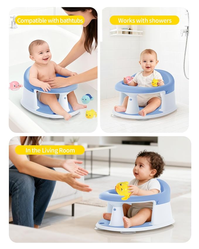 Baby Bath Seat for Babies 6 Months & Up, Bath Seats for Babies Sitting Up - Image 7