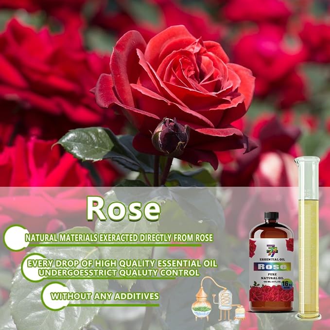 Rose Essential Oil – Rose Oils for diffusers, humidifiers, Home Baths, Cleaning - Image 7