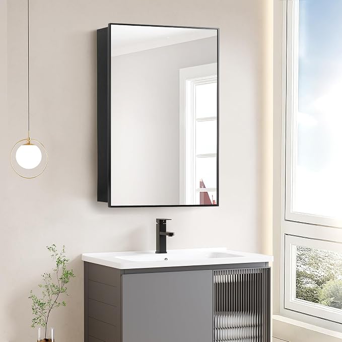 Black Bathroom Medicine Cabinet - Image 3