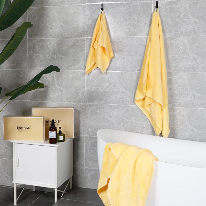 SEMAXE 12-Piece Family Bathroom Towel Set - Image 7