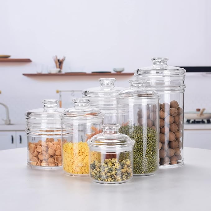 34oz Acrylic Storage Jar, Airtight Lid - Image 6
