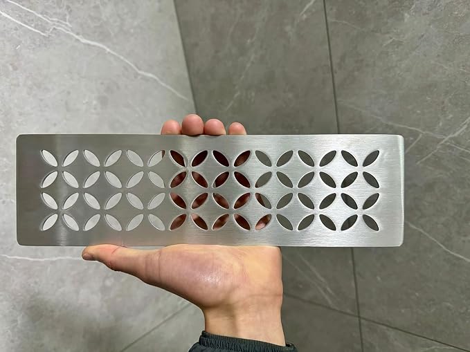 Shower Niche Shelf for Prefabricated Kerdi Board SN/-SNLT, Floral Design - Image 5