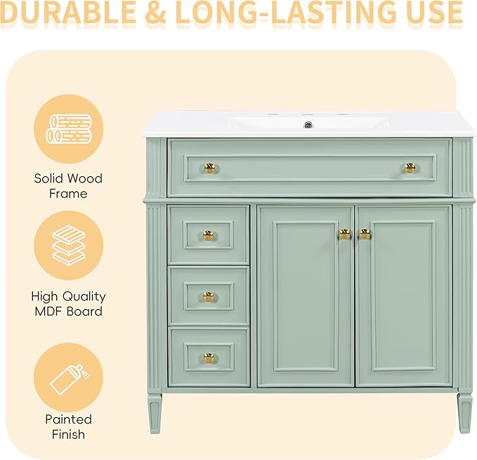 36" Bathroom Vanity Cabinet - Image 9