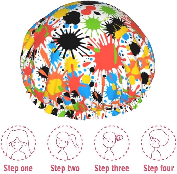 Double Waterproof Layers Shower Caps - Image 7