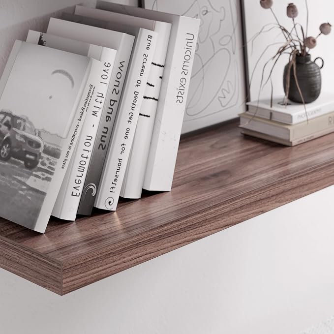 Floating Shelf, 30 in W x 12.75 in D x 2 in H Wooden Floating Wall Shelf - Image 6