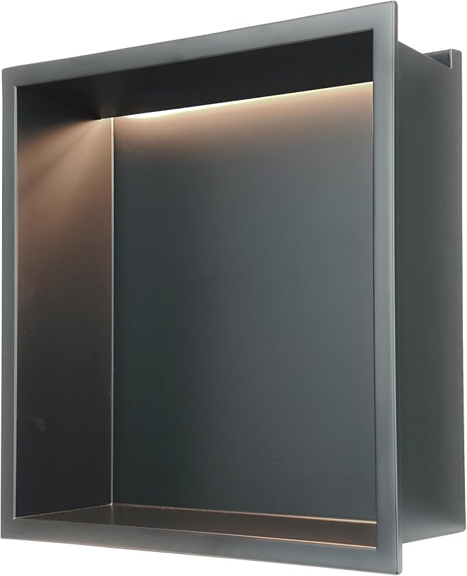 Stainless Steel Lighted Niche for Shower Storage, Bathroom Niches - Image 9