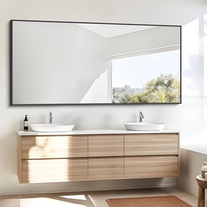 BONEWEI Bathroom Mirror, 30x60 inch Large Wall Mirror - Image 2