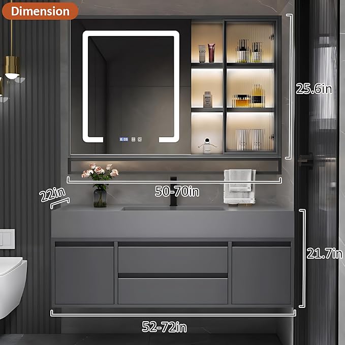 88IN Bathroom Cabinet - Image 2