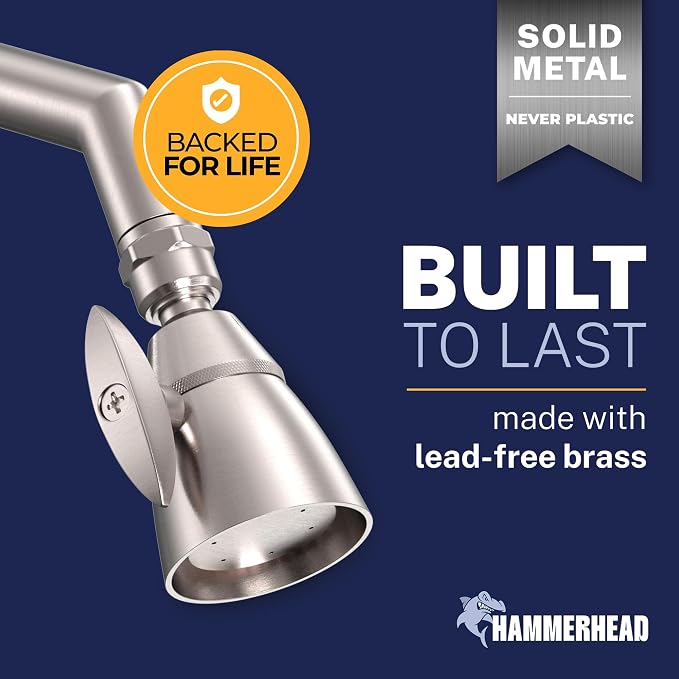 HammerHead Showers® Solid Metal 2 Inch High Pressure Shower Heads - Image 2