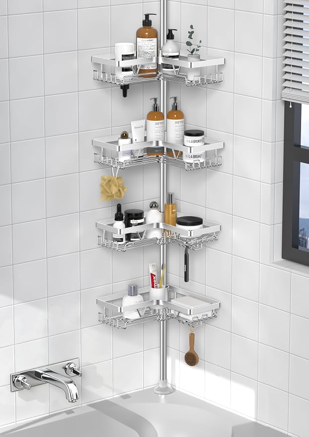 4-Tier Shower Caddy/Shower Organizer by DAOUN