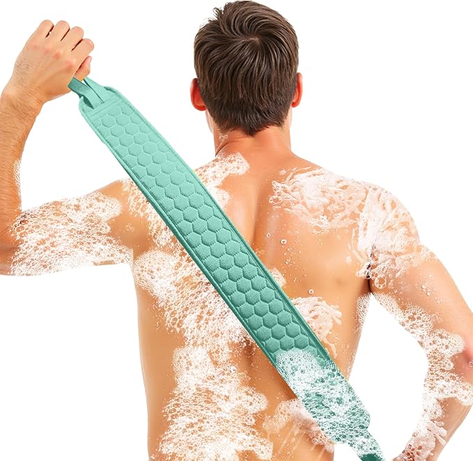 Back Scrubber for Shower with Handles, 40 Inch Extra Long Double-Sided by Unknown