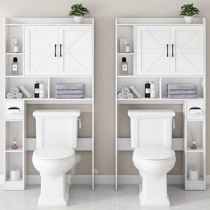 Over The Toilet Storage Cabinet, Farmhouse Storage Cabinet Over Toilet - Image 4