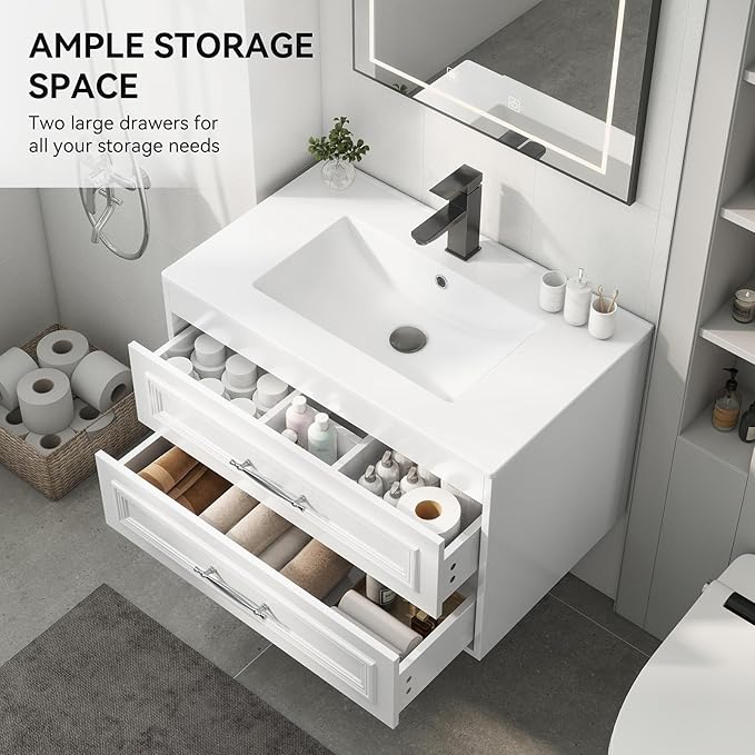 YOURLITE 30" Floating Bathroom Vanity - Image 4