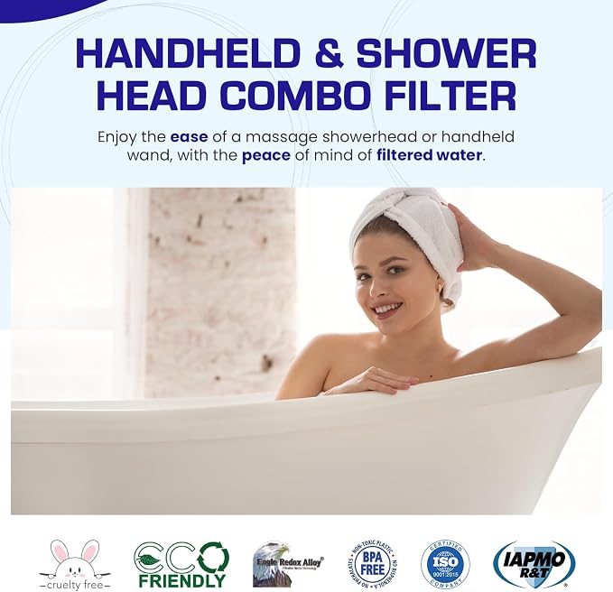Crystal Quest Luxury Handheld Shower Power Filtration System - Image 2