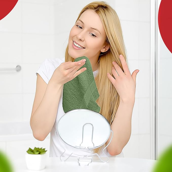 RIVERSIDE 12 Pack Premium 100% Cotton Face Washcloths, 550 GSM, 12 x 12 Inches - Image 5
