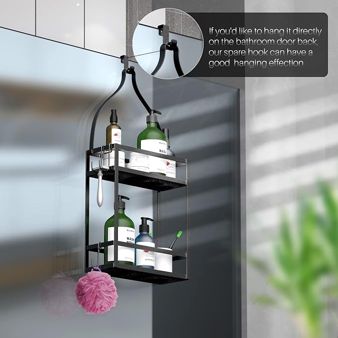 Meangood Shower Caddy, 10.4" x 4.5" x 22.04" Hanging Shower Caddy Organizer - Image 4