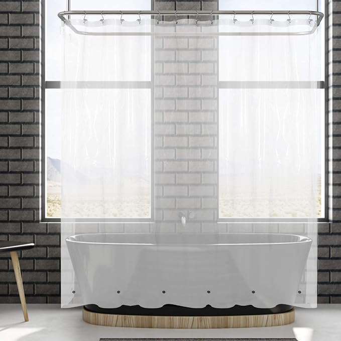 Barossa Design Extra Wide Shower Curtain Liner 108" x 72" - Image 8