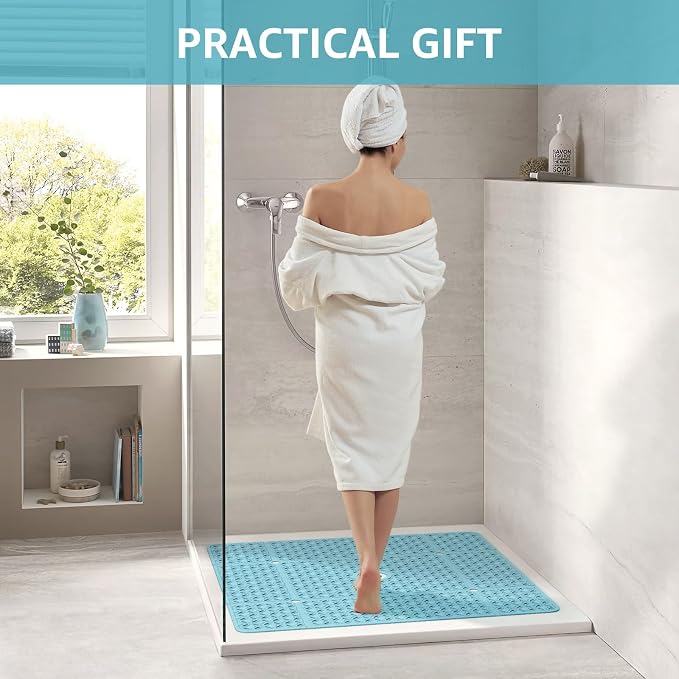 OTHWAY Square Shower Mat, TPE Anti Slip Shower mat - Image 6