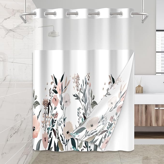 No Hook Shower Curtain Set - Image 7