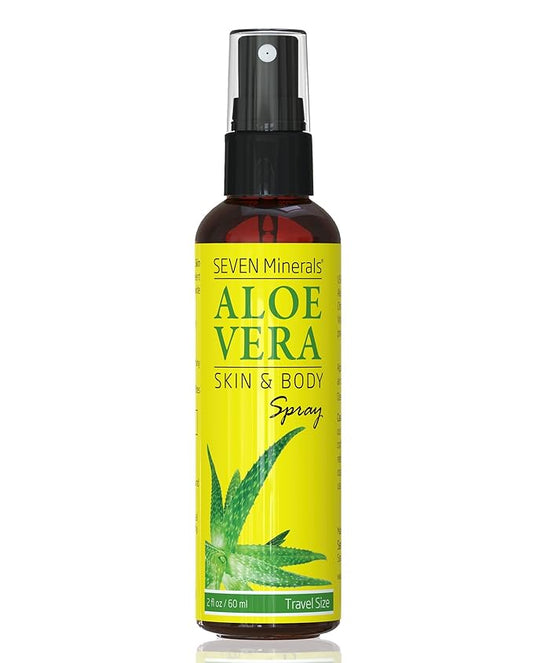 Seven Minerals Travel Size Organic Aloe Vera Spray by SevenMinerals