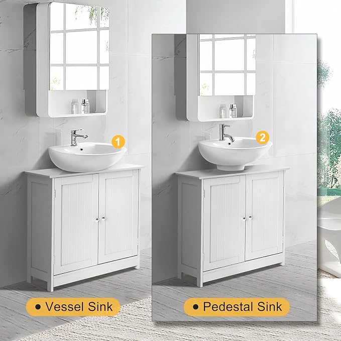 Bonnlo Pedestal Sink Storage Cabinet - Image 4
