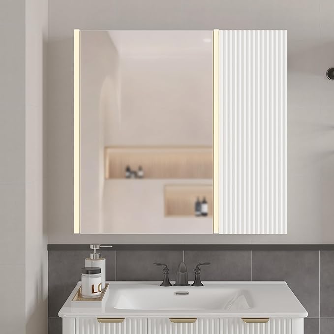 Lighted Bathroom Medicine Cabinet by Unknown