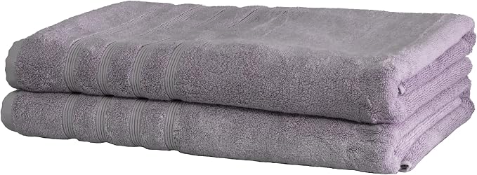 Mosobam Luxury Turkish Towels Set of 2 Bath Sheets 35X70 Lavender Aura 700 GSM by Mosobam