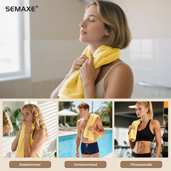 SEMAXE 12 Pack Hand Towels for Bathroom, 100% Cotton Towels - Image 6