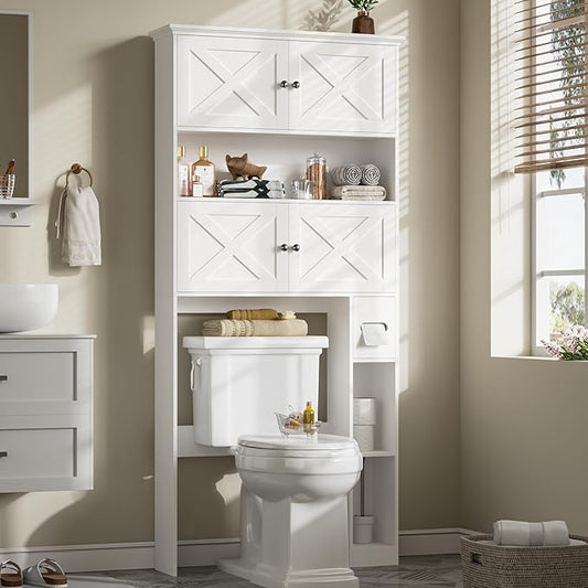 Over The Toilet Storage Cabinet, Farmhouse Storage Cabinet Over Toilet by Halitaa