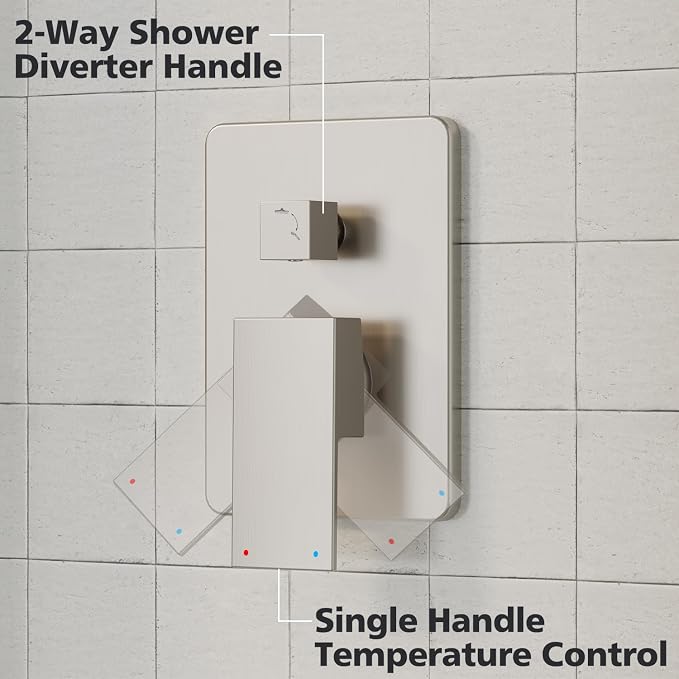 Gabrylly Shower System, High-Pressure 10" Stainless Steel Rain Showerhead - Image 5